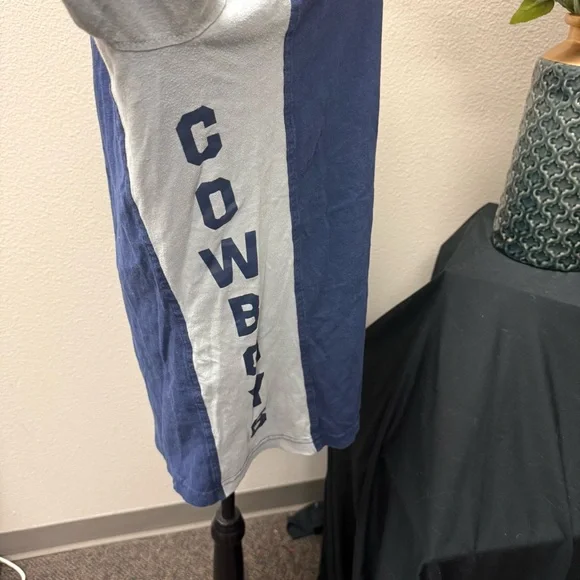 Dallas Cowboys Navy & Gray Raglan Long Sleeve Graphic Tee by Hands High L - Picture 7 of 10